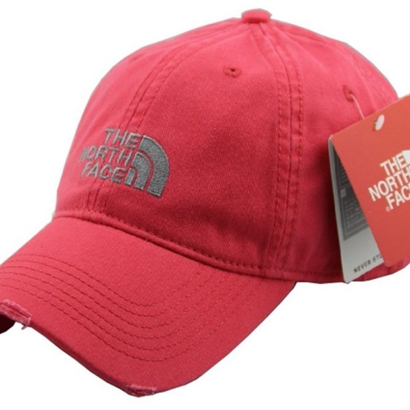 north face red cap